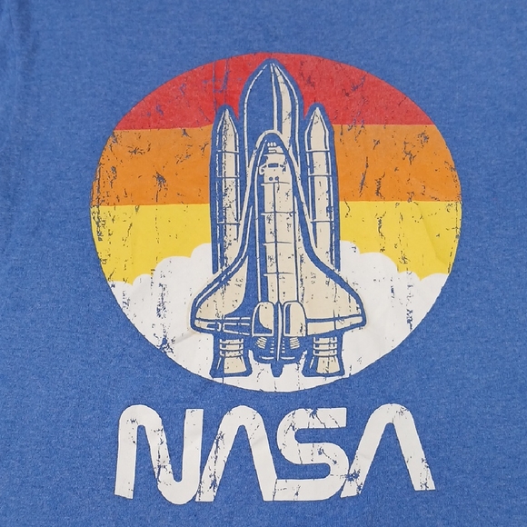 FifthSUN NASA Graphic Blue Short Sleeve T-Shirt - Picture 3 of 6